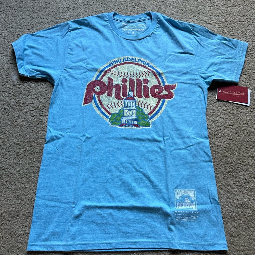 Phillies Under The Lights Carolina Slub Tee Mitchell & Ness